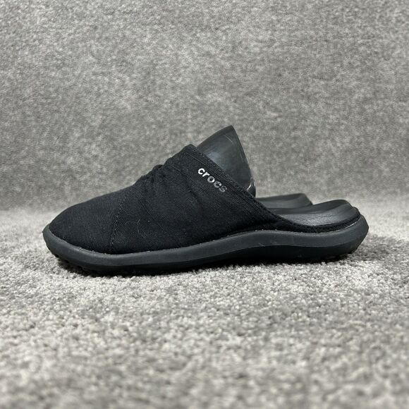 Crocs Capri Mule Women's Size 4 Black Slip On Clogs Used - Picture 4 of 13